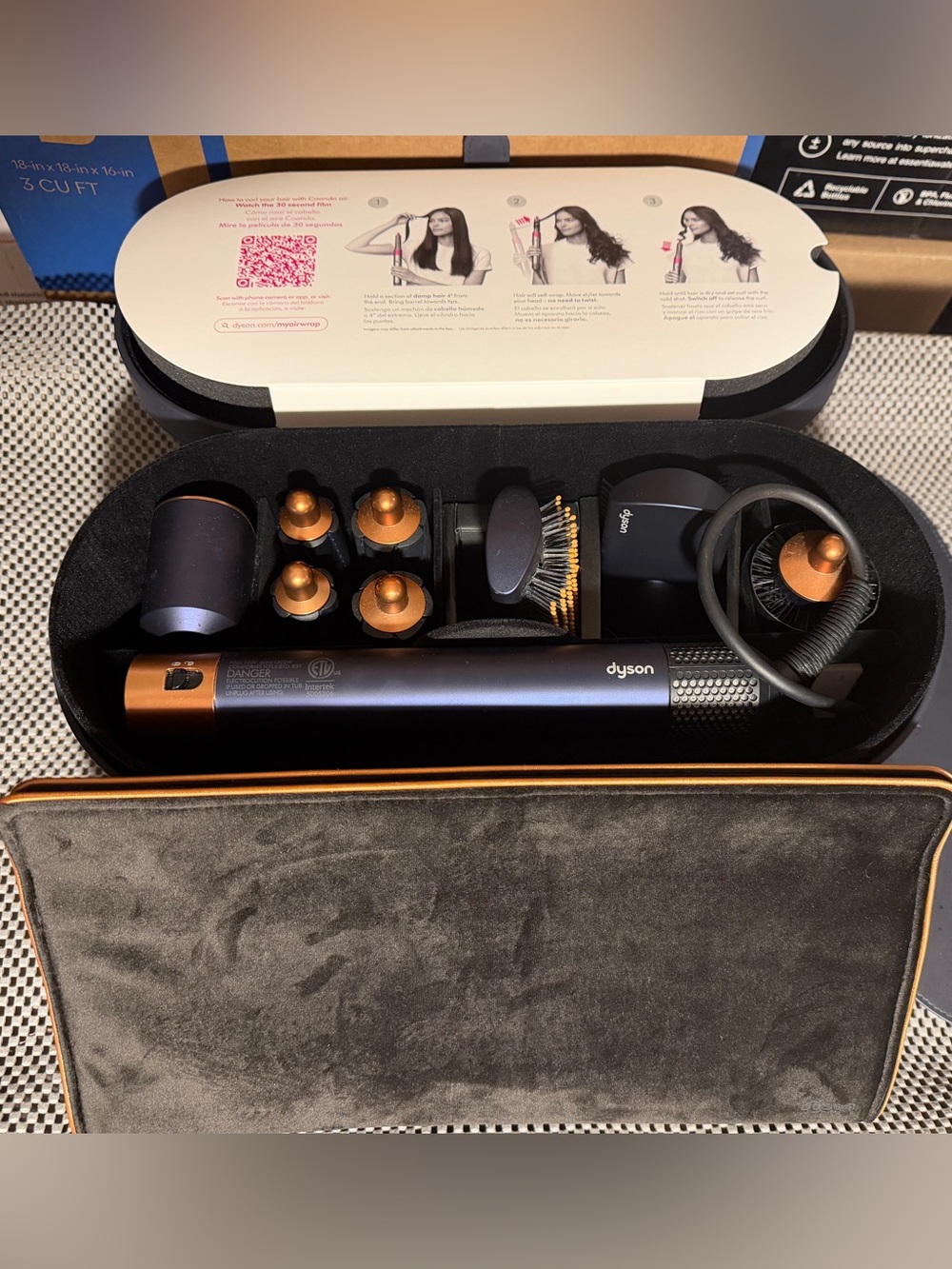 Dyson Airwrap Multi-Styler in Deep Purple with Copper Accents